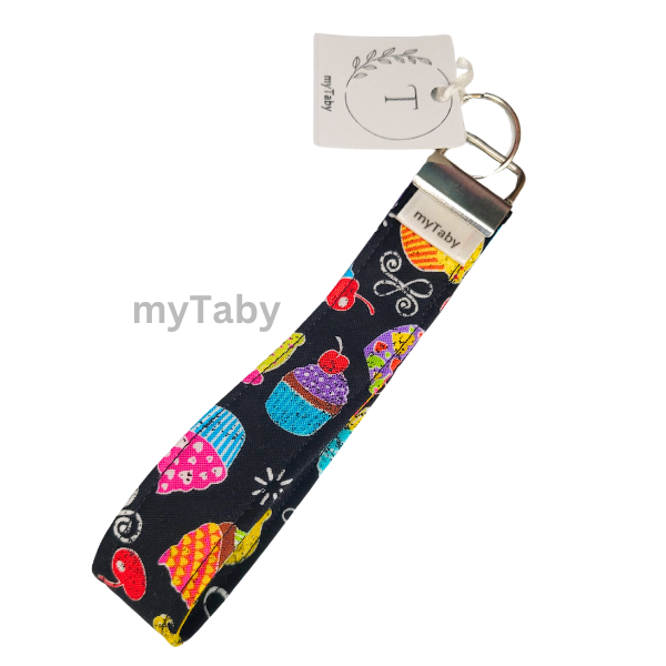 Cupcake Wristlet Keychain