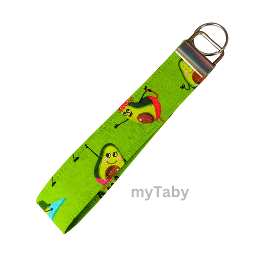 Avocado Wristlet Keychain