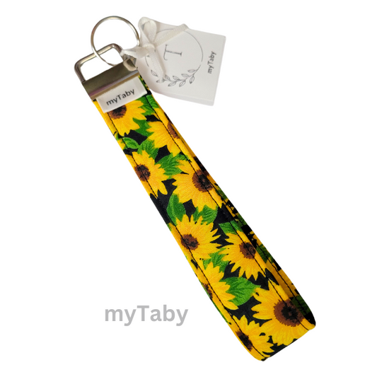 Sunflower Wristlet Keychain