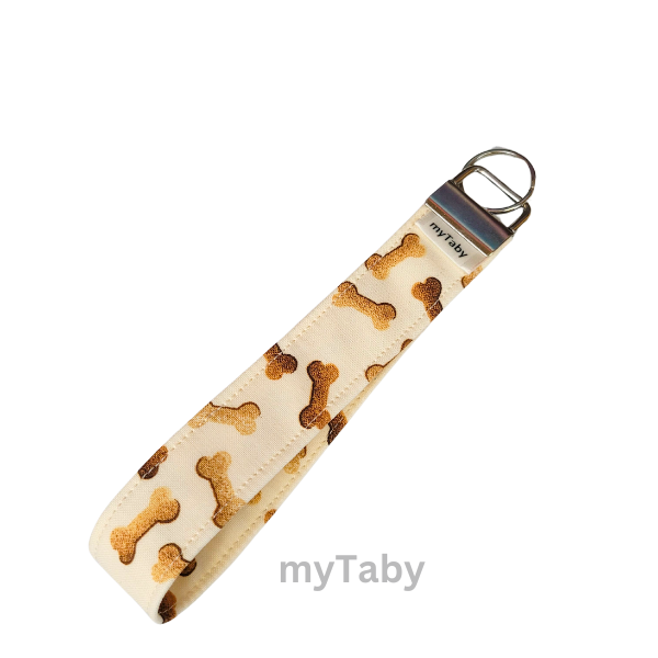 Dog Bone Wristlet Keychain