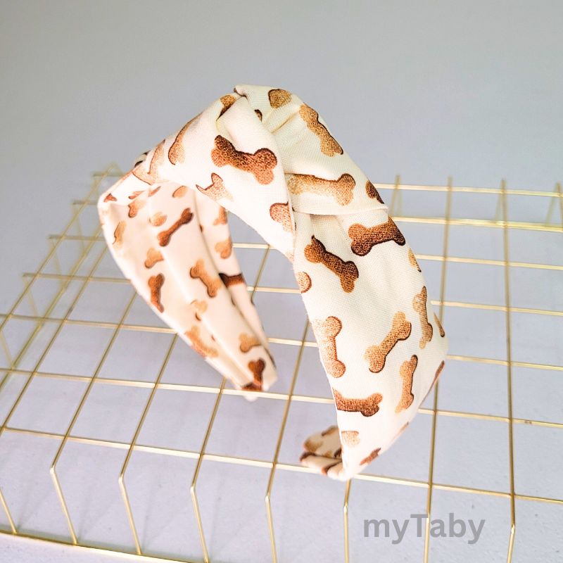 Dog Bone Top Knot Headband