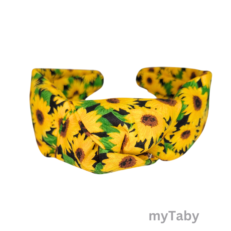 Sunflower Top Knot Headband