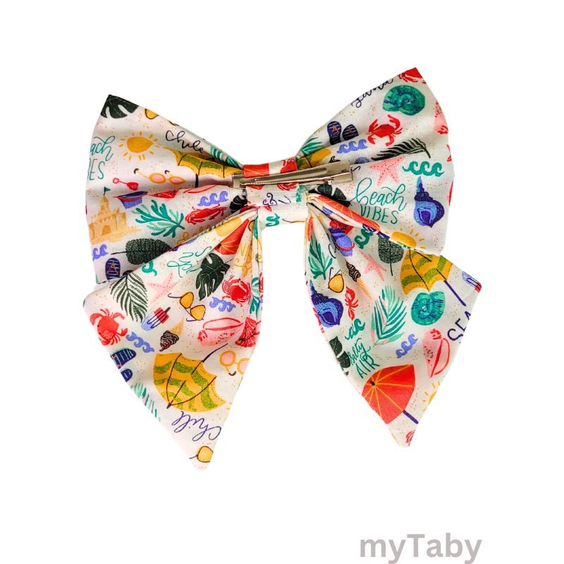 Beach Vibes Sailor Bow