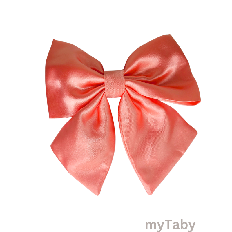 Coral Sailor Bow