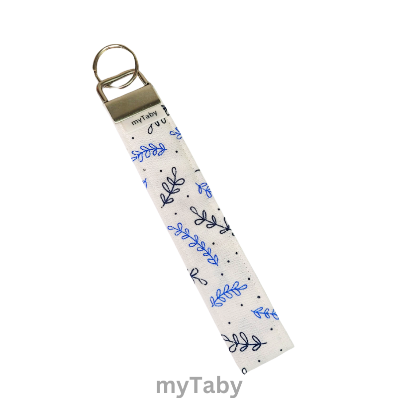 Farm Field Cobalt Wristlet Keychain