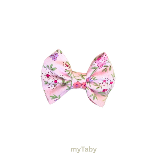 Pinky Floral Mini Girls' Hair Bow