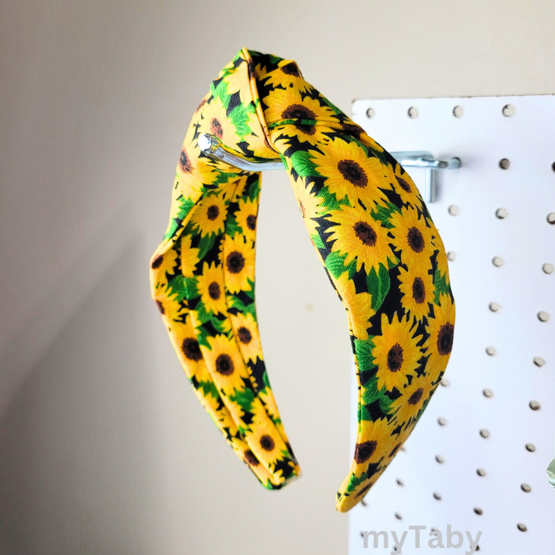 Sunflower Top Knot Headband