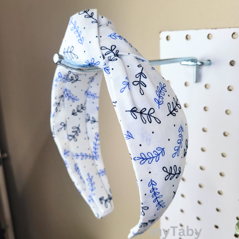 Farm Field Cobalt Top Knot Headband