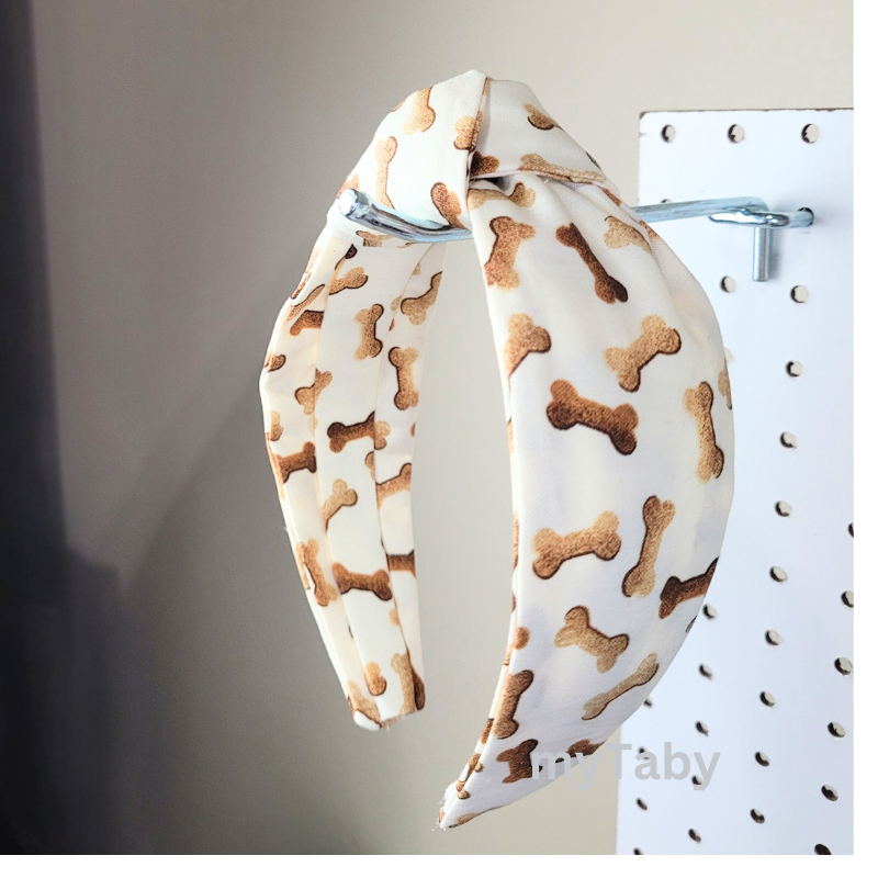 Dog Bone Top Knot Headband